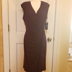 CHAPS Eggplant Dress, Size XL, NWT